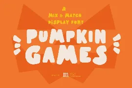 Pumpkin Games | A Mix & Match Display Font