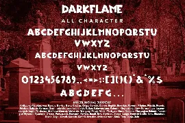 Dark Flame - Halloween Display Font