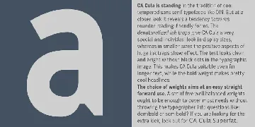 CA Cula Family font