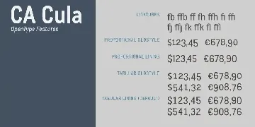 CA Cula Family font