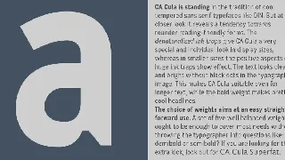 CA Cula Family font