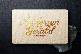 Andy Tusvah - Bold Script Font