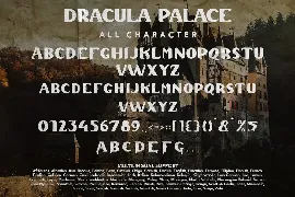 Dracula Palace - Ghotic Horror Font