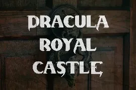 Dracula Palace - Ghotic Horror Font