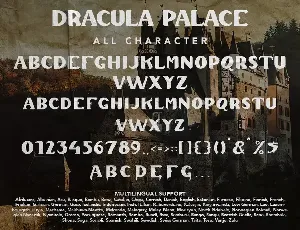 Dracula Palace - Ghotic Horror Font