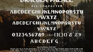 Dracula Palace - Ghotic Horror Font