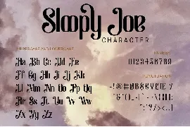 Sloopy Joe - Decorative Font