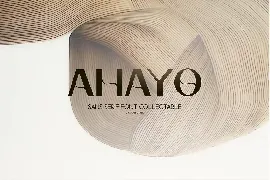 Ahayo -  Classy Elegant Font