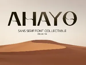 Ahayo -  Classy Elegant Font