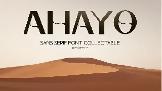 Ahayo -  Classy Elegant Font