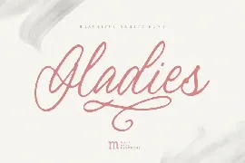 Gladies |A Handwritten Font