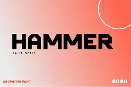 Hammer Futuristic Font