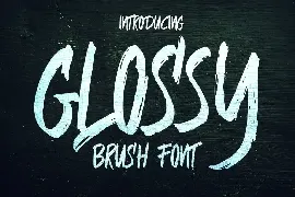 Glossy Brush Font