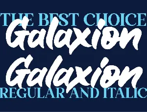 Galaxion Brush font