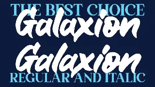 Galaxion Brush font