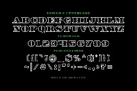 Dollar Outline font