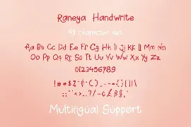 Raneya Girl - Cute Font