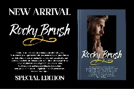 Rocky Brush Brush font