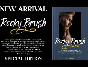 Rocky Brush Brush font