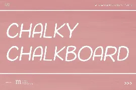 Chalky Chalkboard | A Display Font