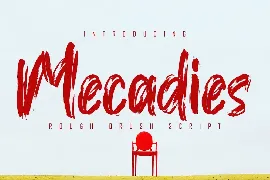 Mecadies font