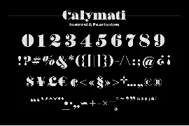 Calymati font