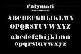 Calymati font