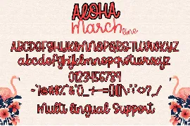 Aloha March font