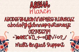 Aloha March font