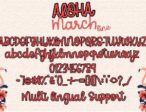 Aloha March font