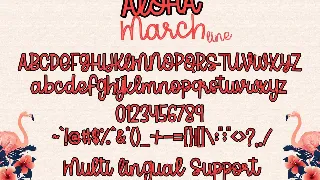 Aloha March font