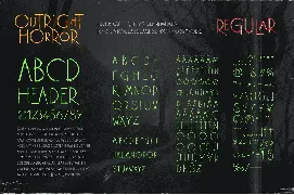 Outright Horror: Hand-drawn Halloween Font