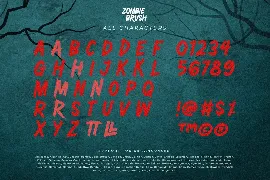 Zombie Brush font