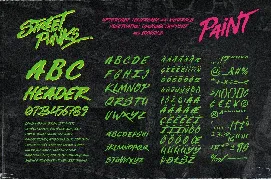 Street Punks - Graffiti Pen and Brush Font