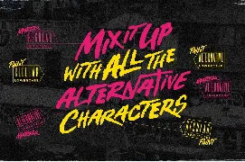 Street Punks - Graffiti Pen and Brush Font