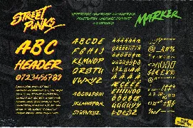 Street Punks - Graffiti Pen and Brush Font