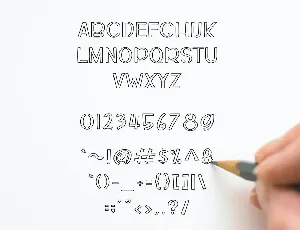 Pitown Barnie - Hollow Font