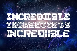 Incrediible - Futuristic Font