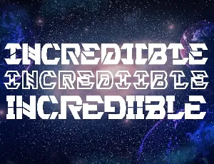 Incrediible - Futuristic Font