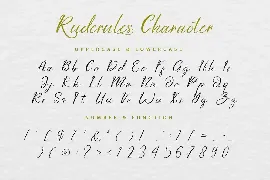 Ruderules Script Font