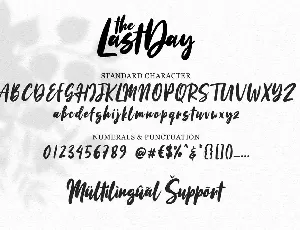 The Last Day font