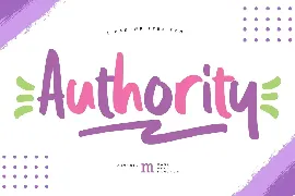 Authority | A Handwritten Font