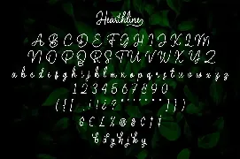 Hearthline font