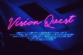 Retro Neon Font - Script Style