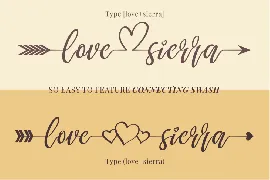 Love Sierra - A Wedding Font