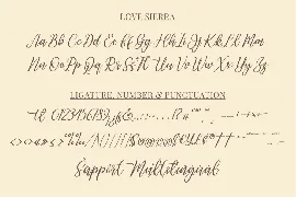 Love Sierra - A Wedding Font