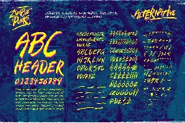 Zombie Punks - The Retro Horror Movie Font