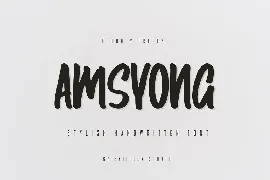 Amsyong - Stylish Handwritten Font