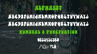 The Alpha - Graffiti Font Style