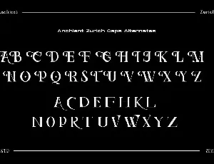 Ancient Zurich - Serif Elegant Font Logotype Brand